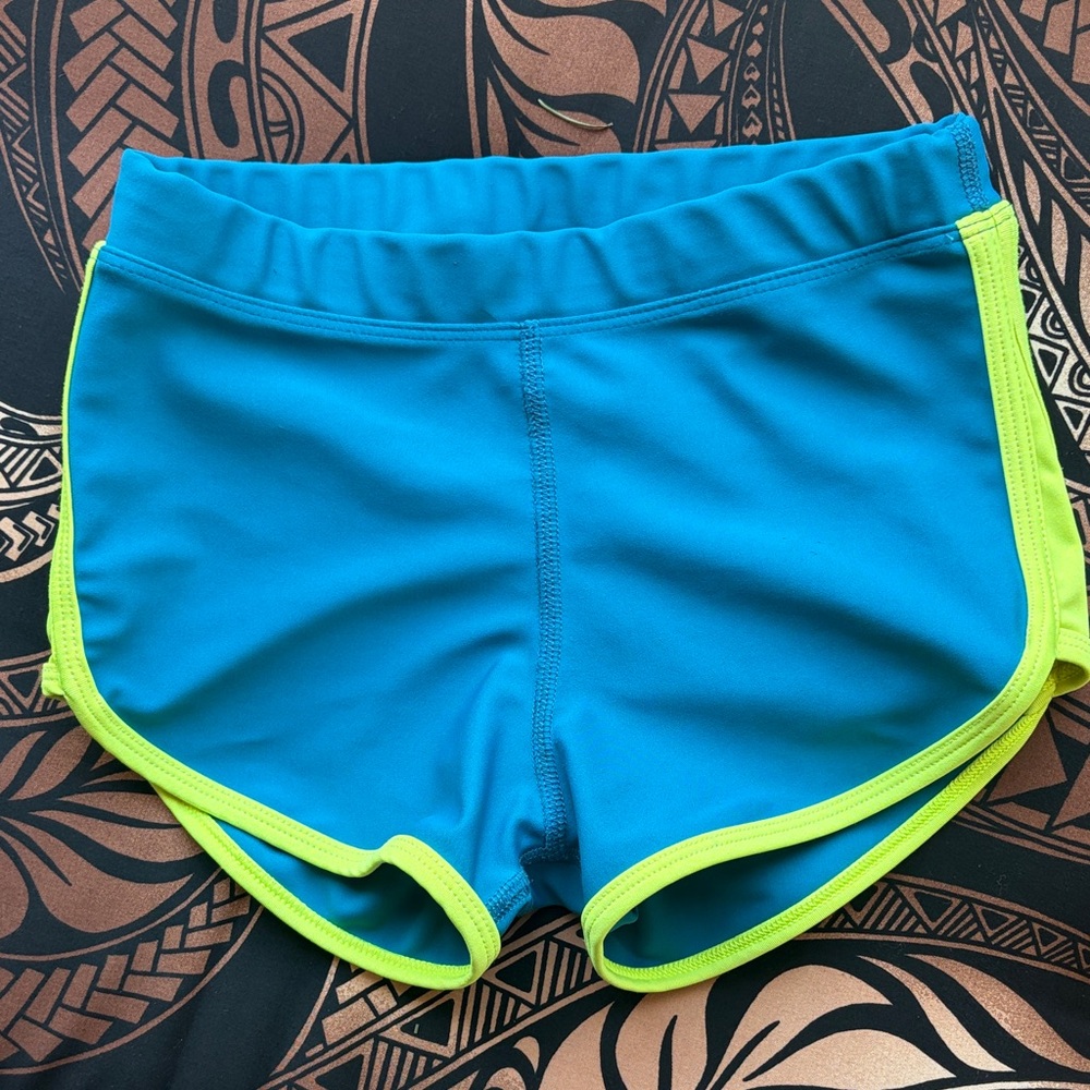 Kids Tiger Friday XL Shorts - Blue and Green